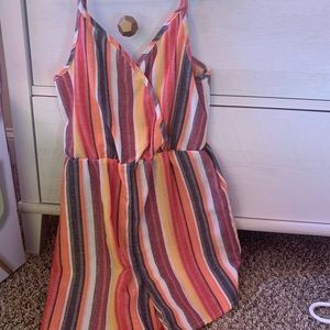 Striped romper mama and me